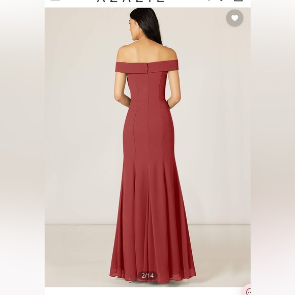 Azazie Lecia Dress in Rust! - Picture 2 of 7